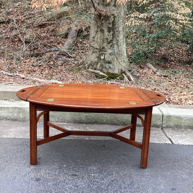 Henkel Harris 1990s Butlers Tray Table by Virginia Galleries for Henkel Harris For Sale - Image 4 of 12