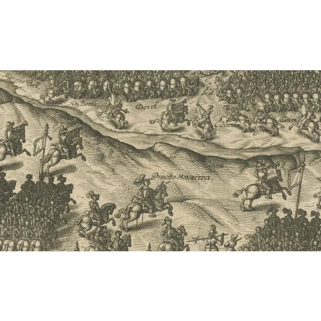 Dolendo, Battle of Turnhout, Dutch and English Victory over Spanish, 1700, Print For Sale - Image 3 of 10