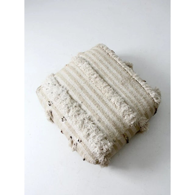 Vintage Moroccan Style Floor Pillow For Sale - Image 10 of 13