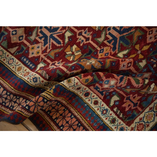 Tribal Antique Caucasian Square Rug - 3'11" X 5'1" For Sale - Image 3 of 13