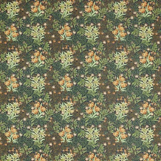 Morris & Co Bower Fabric in Indigo For Sale