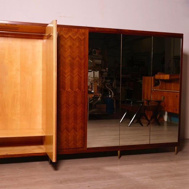 Vintage Italian Six-Door Wardrobe by Vittorio Dassi, 1950s For Sale - Image 9 of 18