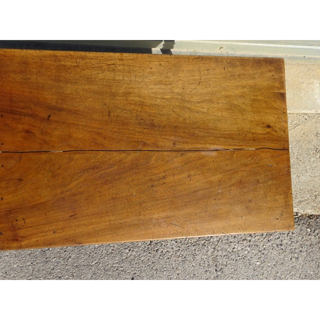 Louis Philippe Style Walnut Writing Desk, 1800s For Sale - Image 12 of 18