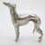 1970s Vintage Italian Handmade Genuine Silver Large Greyhound Dog Figurine Sculpture, Made in Tuscany (Arezzo, Italy)) For Sale - Image 5 of 13