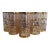 Vintage 1960s Imperial Glass Shoji Trellis 22k Gold Tumblers, Set of 8 For Sale