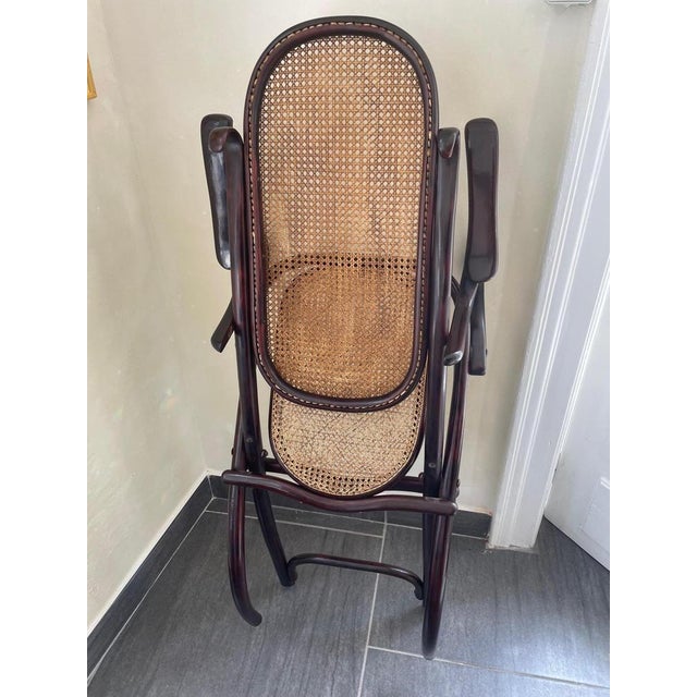 Antique Foldable No. 1 Lounge Chair by Michael Thonet for Thonet For Sale - Image 6 of 13
