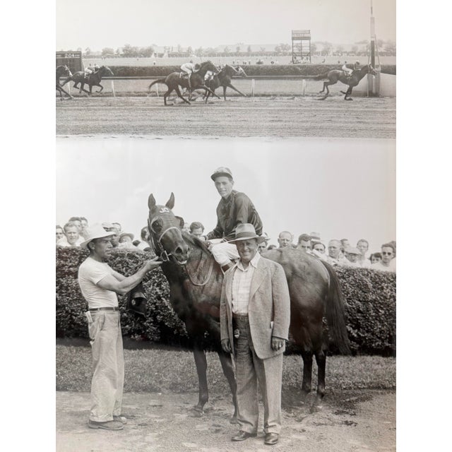 American Vintage 47 Original Bert Morgan Dreamer Jamaica Horse Racing Jockey Photograph For Sale - Image 3 of 13