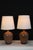Taupe Mid 20th Century French Ceramic Lamps - a Pair For Sale - Image 8 of 9