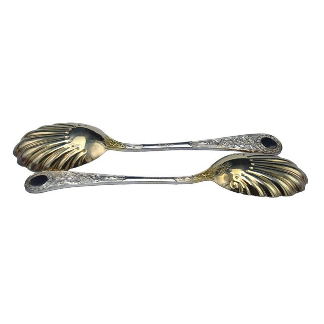 19th Century English Silver Serving Cutlery, Set of 2 For Sale - Image 4 of 6