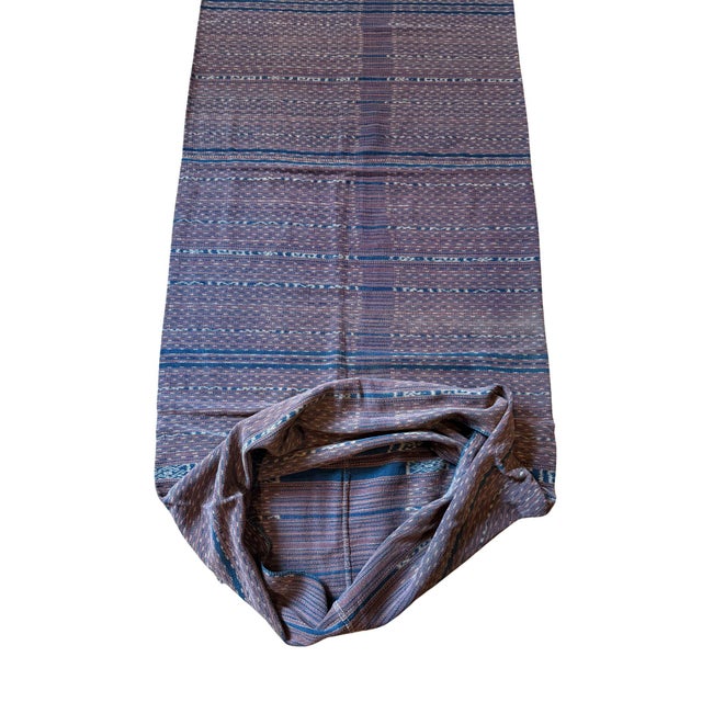Tribal Ikat Textile From Lembata Stunning Tribal Motifs, Indonesia C. 1920 For Sale - Image 3 of 4