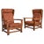 A 1960s Italian armchair attributed to Percival Lafer, defined by its architectural wooden frame and softly contoured...