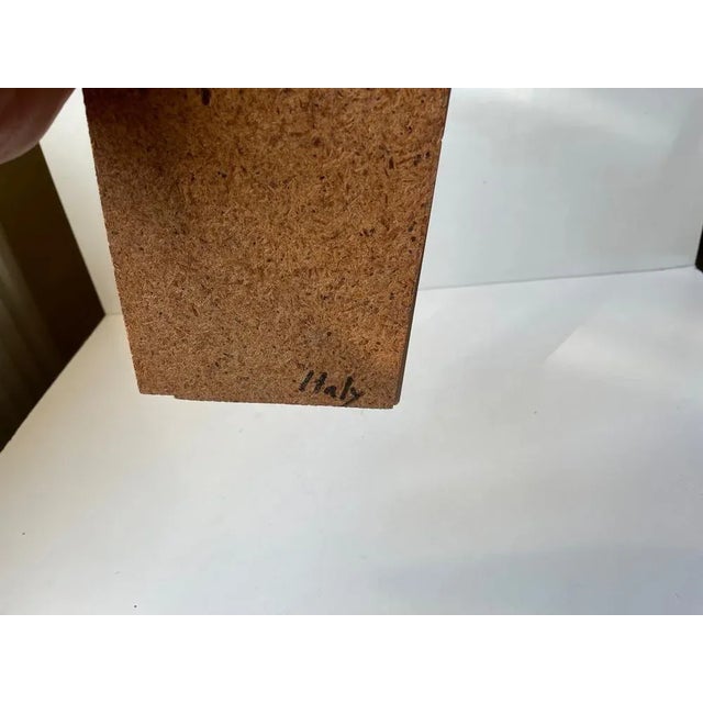 1970s Italian Ceramic Wall Plaque of African Water Woman, 1970s For Sale - Image 5 of 6