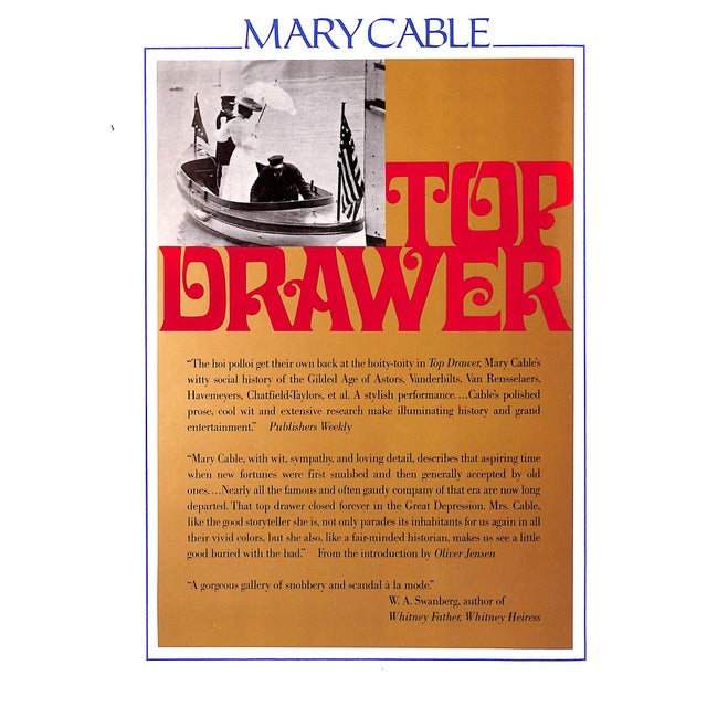 CABLE, Mary [234] pp. Atheneum 1984 10 1/4" x 7 3/4" Jacket design by Muriel Nasser The age of high society in the United...