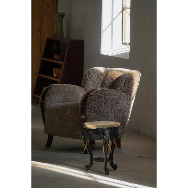 Anglo-Indian Elephant Stool in Ebonized Hardwood, 1900s For Sale - Image 13 of 18