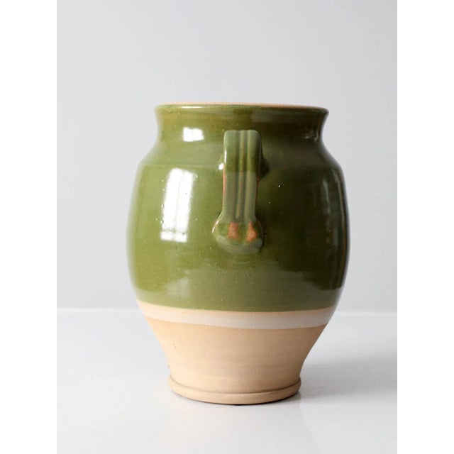 Green Vintage Rowe Pottery Works Amphora Vase For Sale - Image 8 of 13