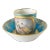 18th Century French Vincennes Sevres Bleu Celeste Coffee Can Cup & Saucer For Sale