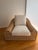 Modern Wicker Jennifer Lounge Chair Attributed to Michael Taylor For Sale - Image 3 of 11