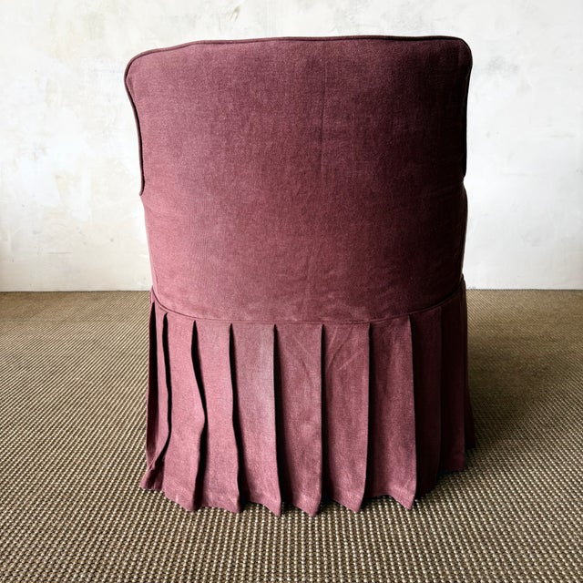 Ella Accent Chair Slip Covered For Sale - Image 10 of 17