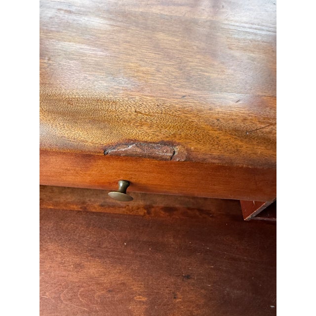 Antique Slant/ Drop Front Secretary Desk With Locking Drawer (Has Key) For Sale - Image 10 of 12