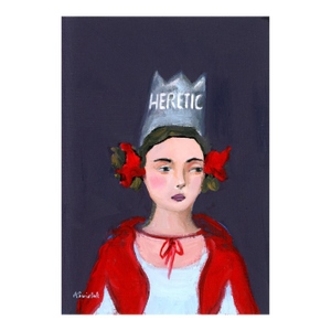 Heretic Runa, Modern Portrait Oil Painting by Alexandra Swistak