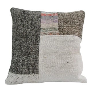 Handmade Patchwork Turkish Kilim Pillow Cover For Sale