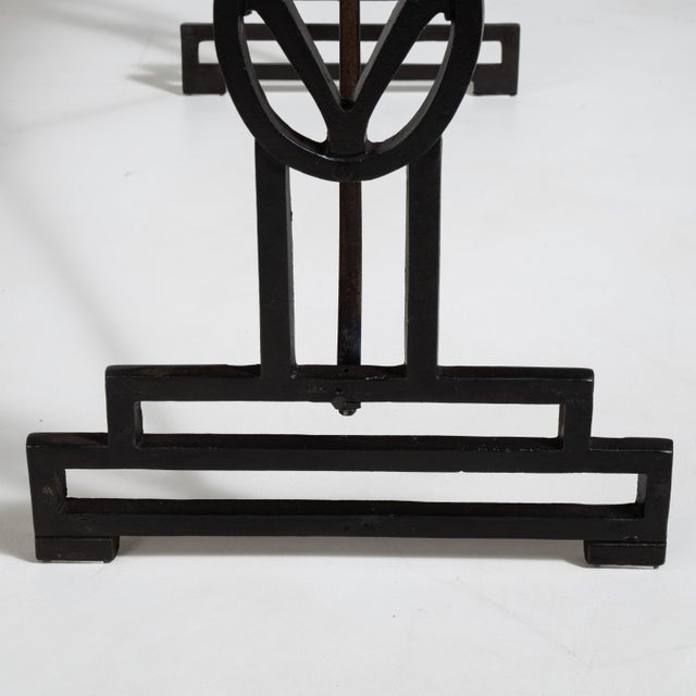 Cast Iron Bistro Table with Oak Top, Antique, France, 20th Century For Sale - Image 9 of 18