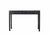 This vintage wooden console table features four side-by-side storage drawers, each detailed with a traditional metal ring...
