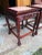 Brown Pair of Chinoiserie Hardwood Marble Inseted Side Tables For Sale - Image 8 of 18