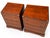 Wood 1970s National Mt. Airy Campaign-Style Nightstands — Pair For Sale - Image 7 of 11