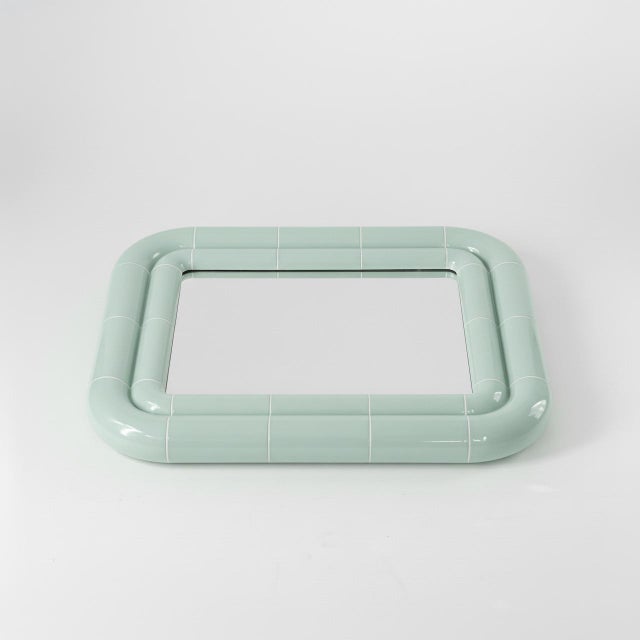 Contemporary Portalito Mirror in Pastel Mint by Tilecito For Sale - Image 3 of 8