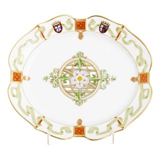 Porcelain Cut-Out Serving Dish from Vista Alegre For Sale