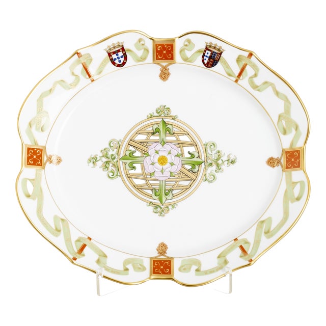 Porcelain Cut-Out Serving Dish from Vista Alegre For Sale