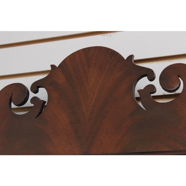 Chippendale Style Mahogany Tall Wall Mirror For Sale - Image 4 of 13