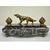 Antique French Empire Figural Bronze & Marble Hunting Dog Desk Double Inkwell For Sale - Image 11 of 11