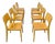 Vintage Beech Dining Chairs, 1980s, Set of 8 For Sale
