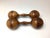 Pair of Antique Turned Wood Dumbbells For Sale - Image 4 of 4