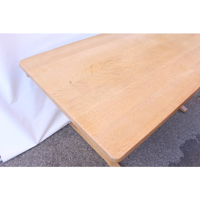 Light Yellow Danish Oak Extendable Dining Table, 1980s For Sale - Image 8 of 18