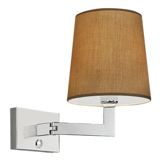 Polished Chrome Swivel Arm Wall Light For Sale