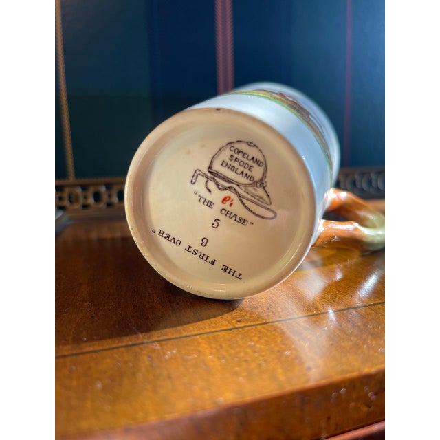 1950s Vintage Equestrian Coffee Cup From Copeland Spode England With Fox Hunt Motif Titled “The Chase” For Sale - Image 5 of 9