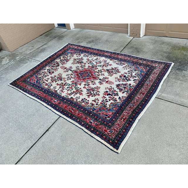 Traditional Vintage Hand-Knotted Persian Room Size Wool Rug For Sale - Image 3 of 12