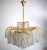 Gold Large Hollywood Regency Swarovski Crystal Waterfall Chandelier, 1980s For Sale - Image 8 of 11
