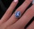 Late 20th Century Fine 3.98ct Gia Ceylon No Heat Sapphire & 0.50ct Diamond Platinum Ring Size 6 For Sale - Image 13 of 18