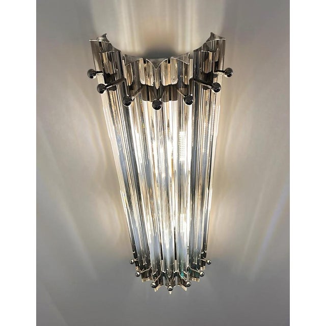 Italian Murano Glass Wall Sconces in the style of Venini, 1990s, Set of 4 For Sale - Image 8 of 18
