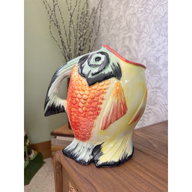 1980s 1980s Fish Pitcher - Made in Italy For Sale - Image 5 of 7