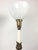 Mid 20th Century Vintage Brass Ceramic & Marble Column Table Lamp For Sale - Image 5 of 9