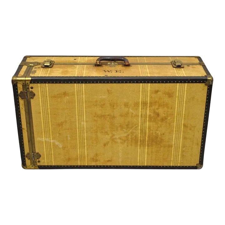 Early 20th Century Antique Overland Fitted Steamer Trunk Luggage Chairish