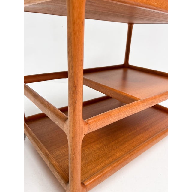 Wood Teak Trolley by Andersen for Silkeborg, 1970s For Sale - Image 7 of 14