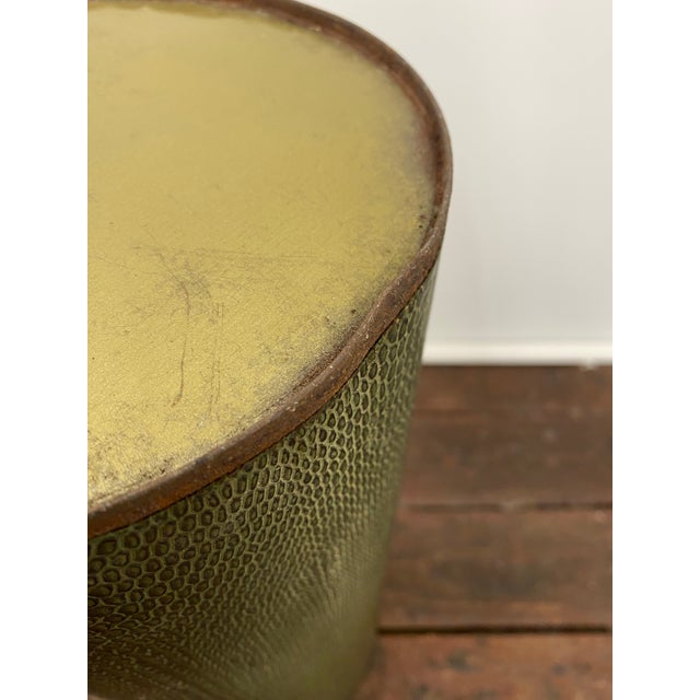 Faux Green Lizard Skin Umbrella Stand For Sale - Image 13 of 13
