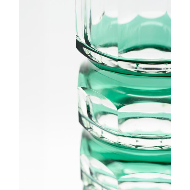 Art Deco Style Block Vases from VEB Ilm-Kristall, East Germany, 1960s, Set of 2 For Sale - Image 13 of 18