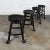 Vintage Rustic Blackened Solid Hardwood Chunky Claw Foot Barstools Set of 4 For Sale - Image 13 of 13